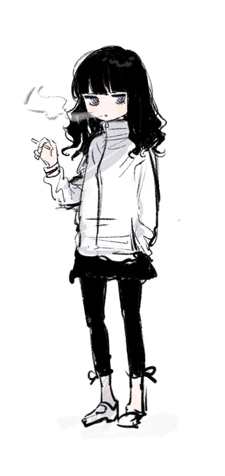 ちなみに!へるしーへありーすけありーの2話に出てくる彼女の目はグレーっぽい紫です(今回は全ページモノクロだったけど一応考えていたのですよ~) 