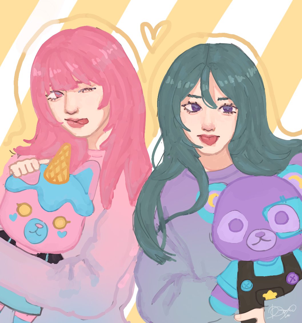 DinogyuMiii's tweet photo. 🩷💜

#krewfanart @KREWxKF @RainbowsYT @Lunar3clispe https://t.co/3BZX3BB1zz