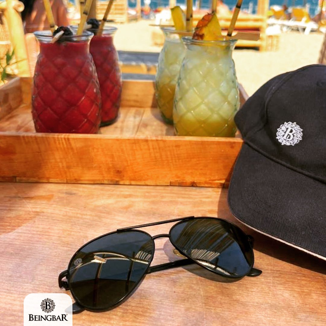 TeamBeingbar's tweet photo. Cheers to the good life! 🍹 Embracing the beach vibes and some colorful drinks. Whether it's a sunset stroll or a moment of relaxation by the beach bar, these shades are the perfect companions for savoring life's beautiful moments. 🏖️ Share your #BEINGBAR moments with us! https://t.co/meSWyBBkra