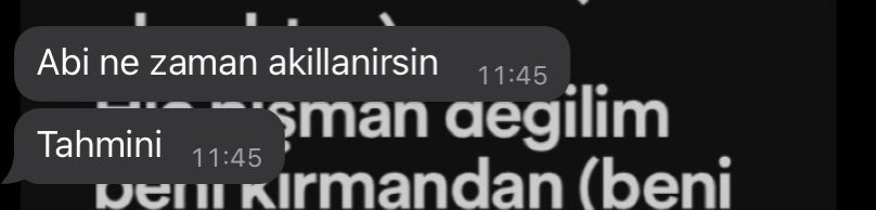 onu söyleyemiyoruz maalesef