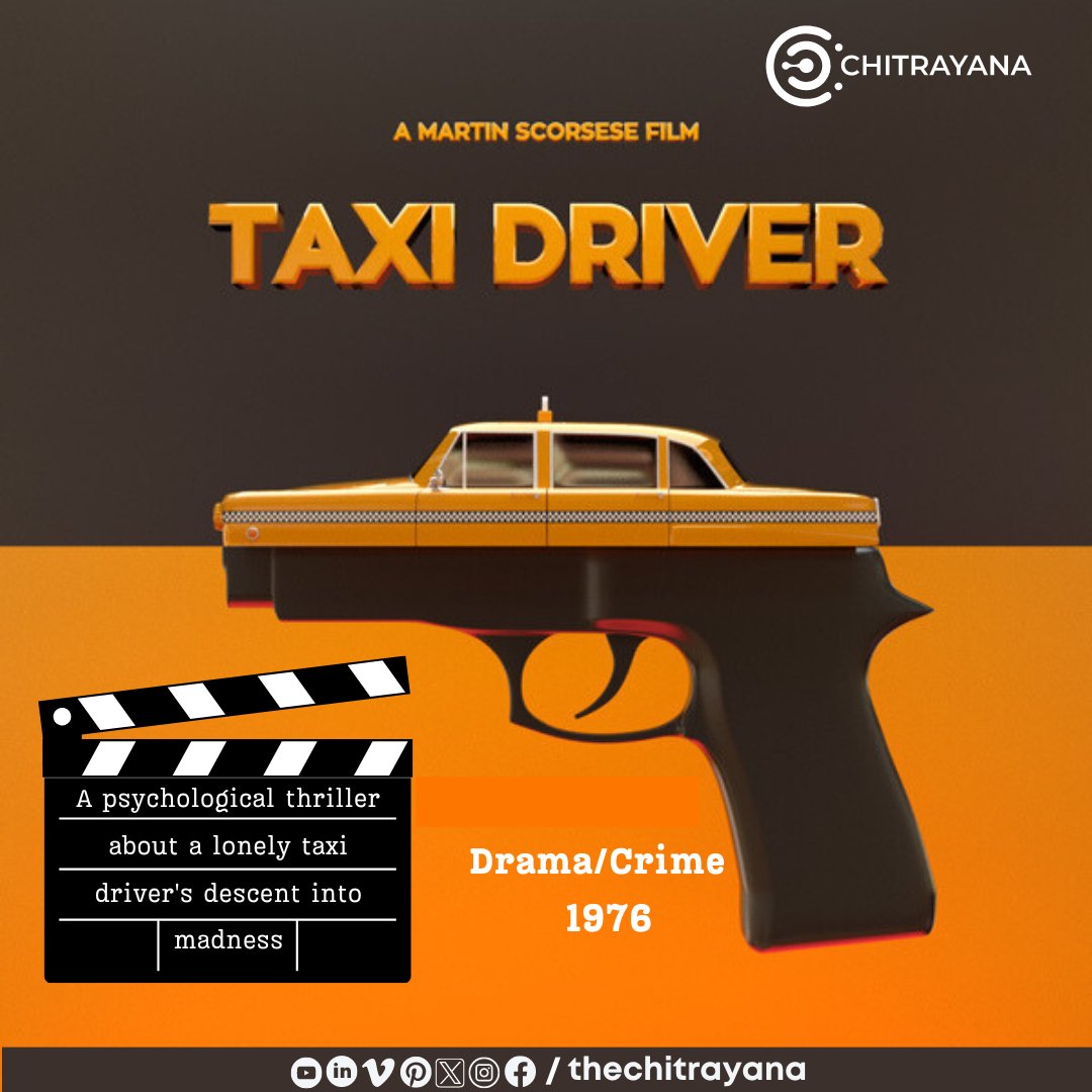 thechitrayana's tweet photo. #BingeWatchSaturday
The movie that will make you think twice about going out at night

#thechitrayana #taxidriver #martinscorsese #robertdeniro #psychologicalthriller #movierecommendation #weekendbinge #cinegeek #cinephile #moviebuff https://t.co/wgIo1g2G1S