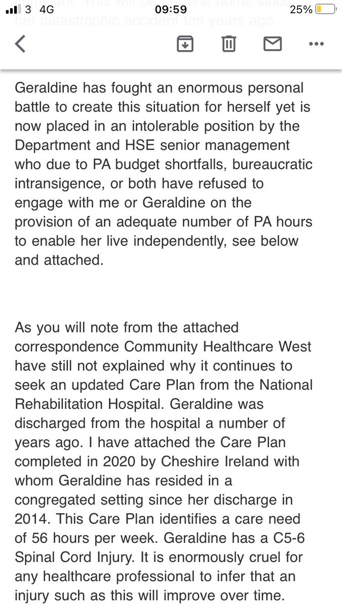 gervelle3's tweet image. @MaryLouMcDonald advocating on my behalf with the @HSELive. It has been a very long road trying to achieve my #basichumanrights. I am almost t a breaking point following ten years of trying to move from a @cheshire facililty.@TomClonan @drivetimerte @RTE_PrimeTime