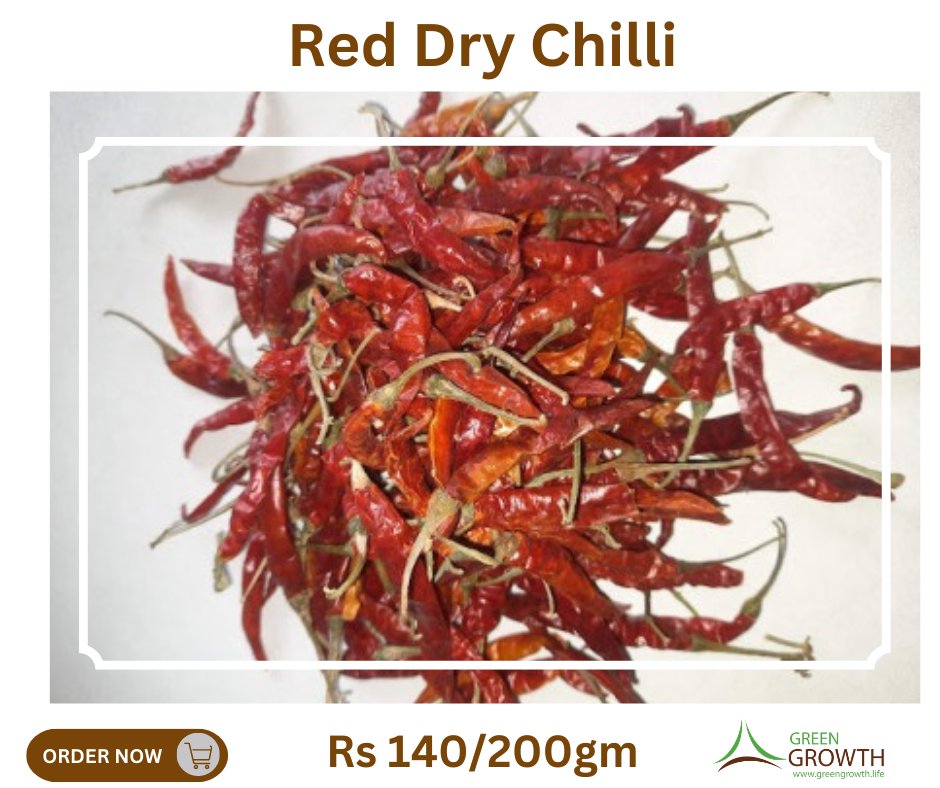 KARESAorg's tweet image. Dry Red Chilli:

📷 We have Dry Red Chilli grown locally

📷 Our Dry Red Chilli is very fresh and dried without any preservatives

To order leave a message or visit our website:
greengrowth.life/product-detail…

#LocalProduct #GreenGrowth #BioProduct #Chilli #Nepal