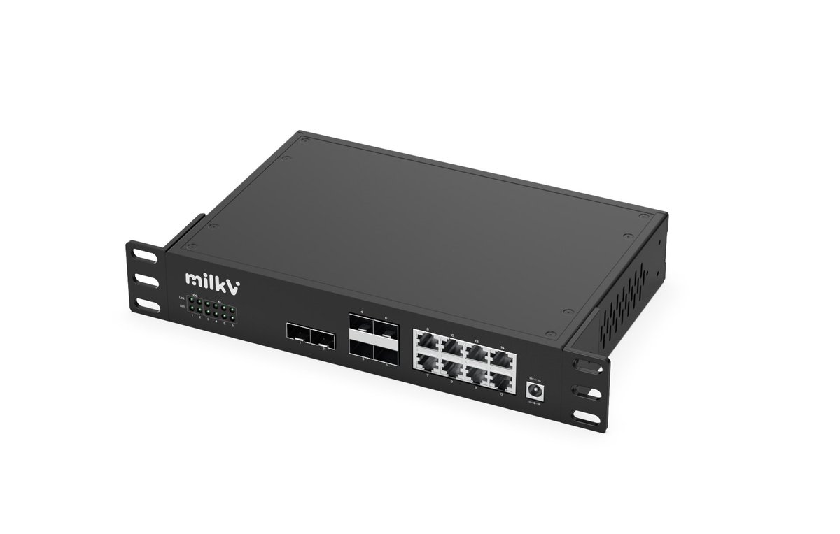 Milk-V Launches Milk-V Vega, the World's First RISC-V Open Source 10 Gigabit Ethernet Switch 🚀

Provides open source SDK, U-boot, and Linux Kernel.

See you in #RISCVSummit 2023 China!
#riscv 

For more details: community.milkv.io/t/milk-v-launc…