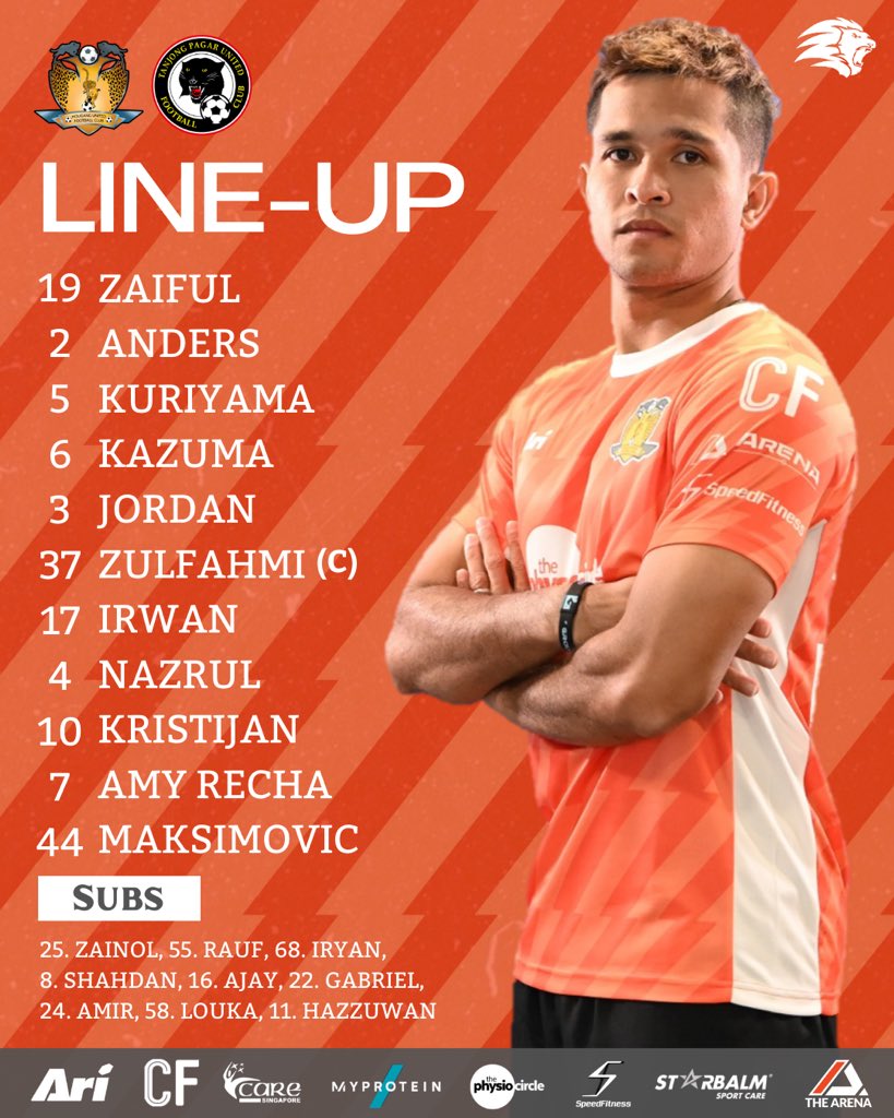 HougangUnited's tweet photo. ❗️Team News
2️⃣ changes as Jordan and Amy Recha return to the starting XI.
#HGFC #1H1H #SPL #HOUTPU #CafeFootballSG #CareSingapore #Myprotein #MyproteinSingapore #thephysiocircle #speedfitsg #starbalmsg https://t.co/lz5uc6gq4h