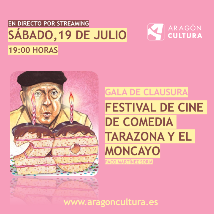 📣Hoy a las 19:00 horas en directo por streaming. 🗣️Gala| Festival de Cine de Comedia de Tarazona y el Moncayo @tarazonacine 👉Síguelo en cartv.es/aragoncultura/…