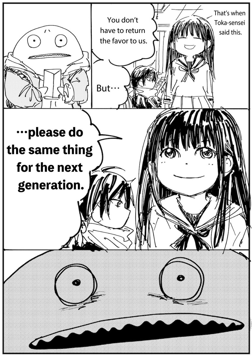 fermat_ryori's tweet photo. The story of my teachers. ③
-YUGO KOBAYASHI
#Noragami #FermatsCooking #Aoashi https://t.co/FlRxibPfbk