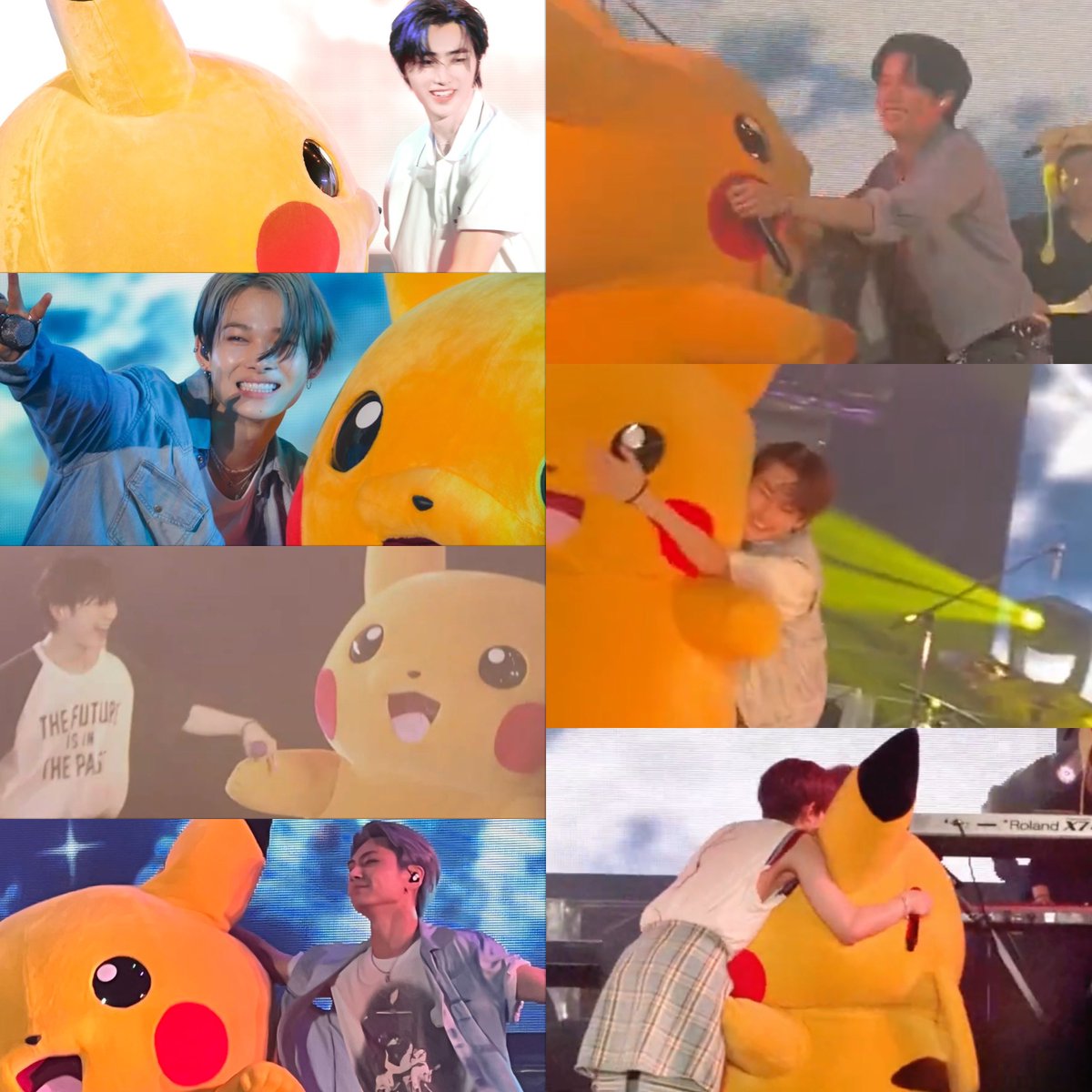 EN7ernally's tweet photo. enhypen and their pikachu hyung ㅠㅠ😭 https://t.co/g8Q2qdK25h