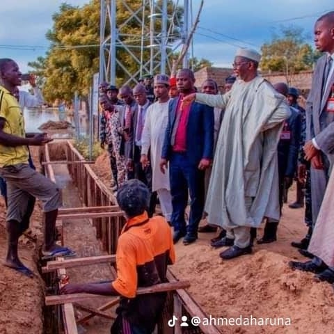 The First Governor In The History Of Jigawa State Governor Malam Umar Namadi Who Start Capital Projects In Three Months From Abba Haruna Birnin Kudu Chairman Hangen Gaba Network Jigawa State