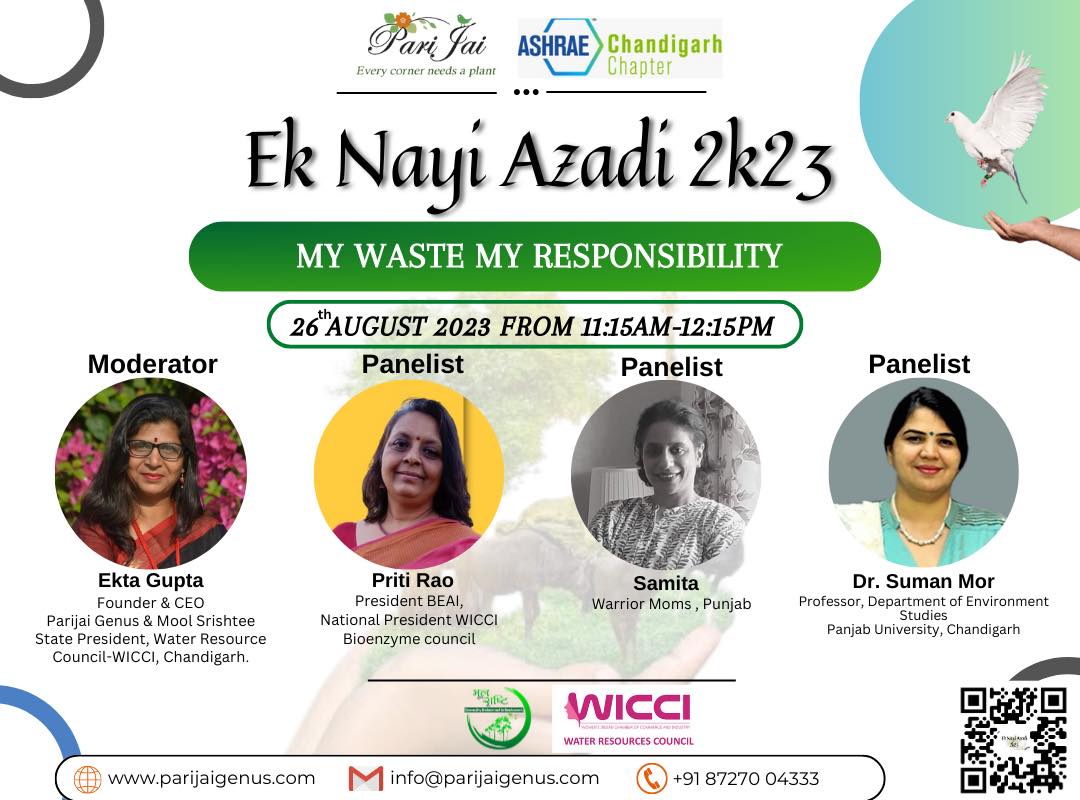 Parijaigenus1's tweet image. Azadi Talks-My Waste My Responsibility on 26th Aug 11:15 AM IST Register at:  us02web.zoom.us/.../tZEkc... More info at  parijaigenus.com/events/ek-nayi……
#eknayiazadi #eknayiazadi2023 #fightforfuture #greenerfuture #wastemanagement #MyWasteMyResponsibility 
@samitakaur74 @sumanmorpu