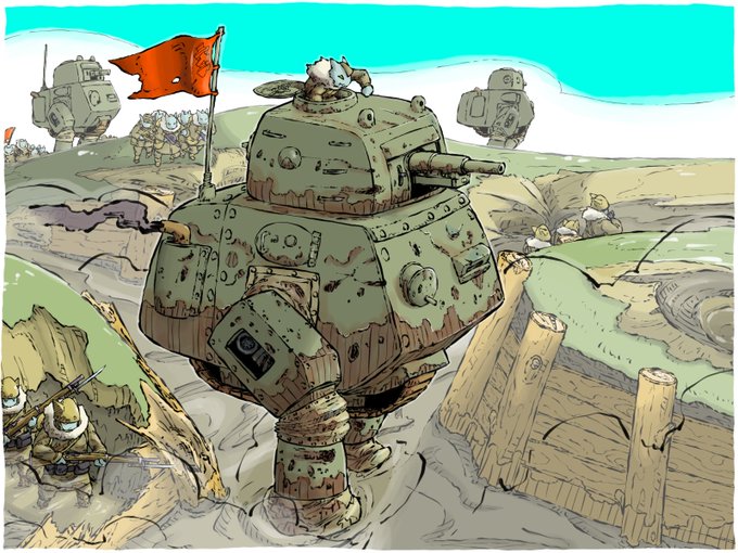 「ロボット 戦車」のTwitter画像/イラスト(新着)｜2ページ目