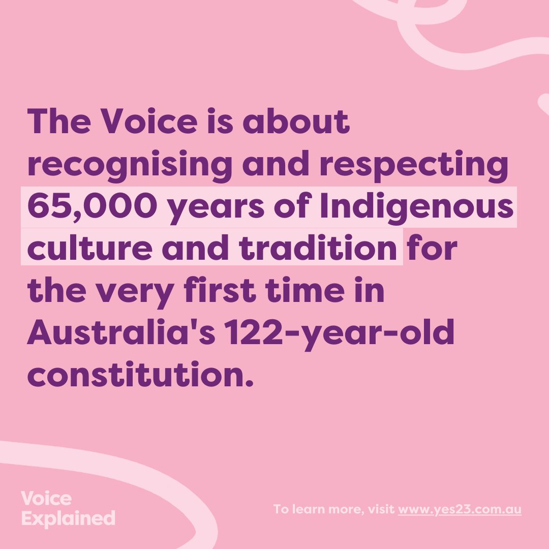 yes23au's tweet photo. The Voice is a simple idea to create practical change 

#yes23 https://t.co/bIHeot8tBa