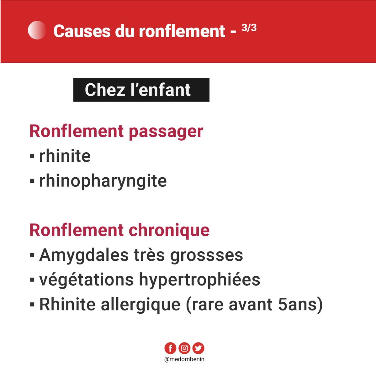 BeninMedom's tweet photo. Les Ronflements (Partie 2)

Quels en sont les causes? https://t.co/9n0tggdnKr