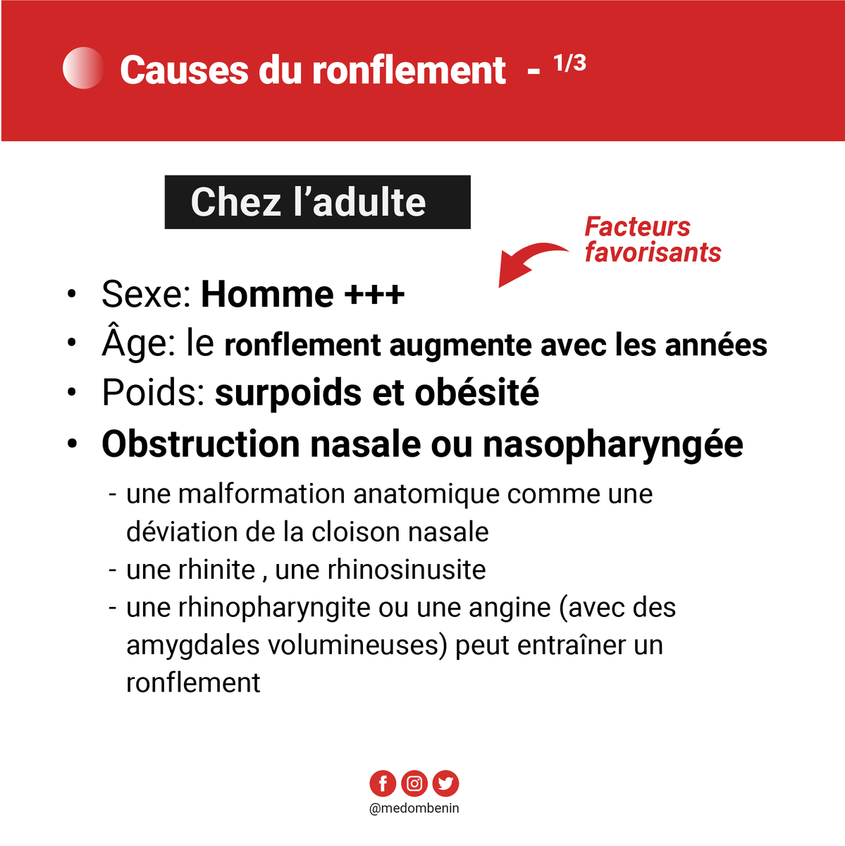 BeninMedom's tweet photo. Les Ronflements (Partie 2)

Quels en sont les causes? https://t.co/9n0tggdnKr
