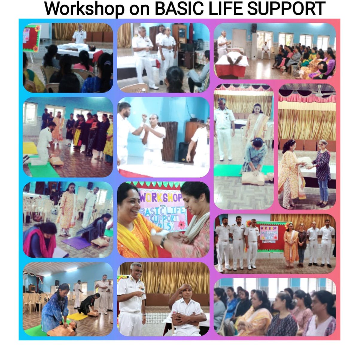 IN_Venduruthy's tweet image. #LifeskillsTraining 🩺
#BasicLifeSupport workshop conducted on 19 Aug 23 for teachers &amp;amp; staff of NKG, #Kochi. Practical training imparted on #CPR and #firstaid techniques for burns, drowning, poisoning, shock, snakebite, injuries, etc with emphasis on child related emergencies.