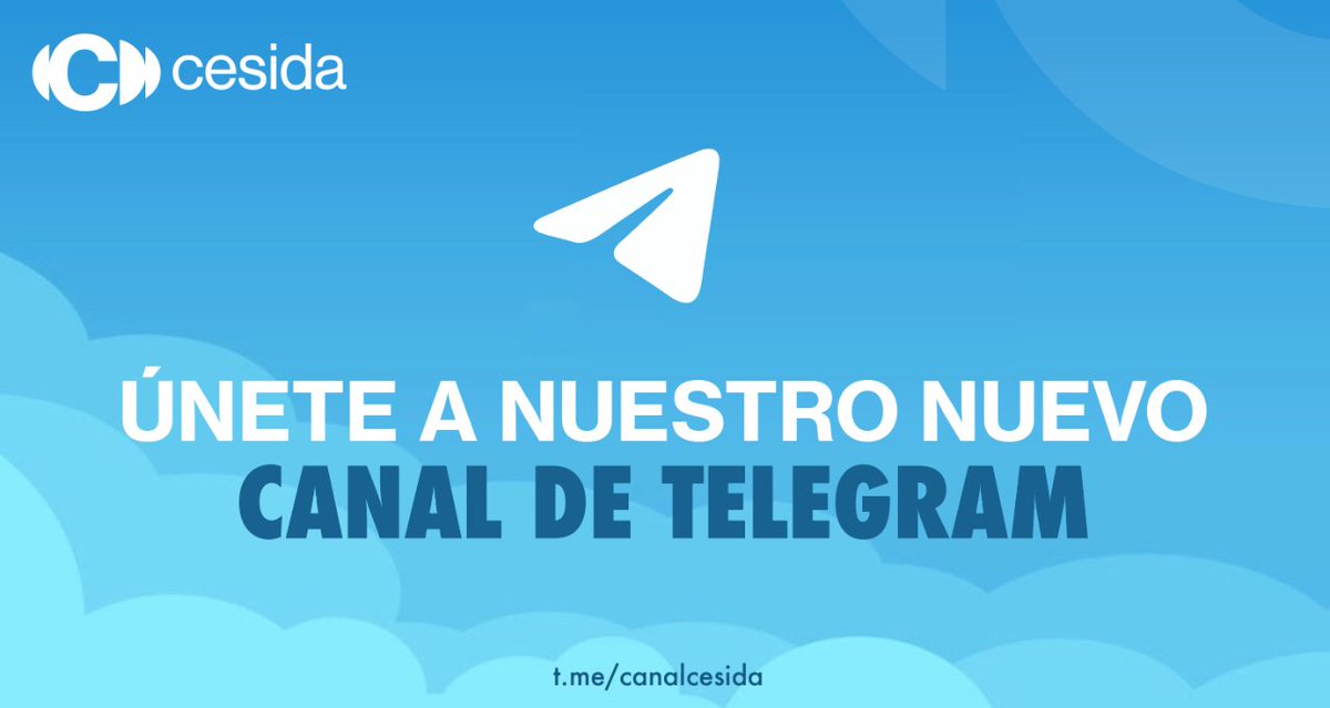 📢Únete al nuevo canal de Telegram de Cesida y no te pierdas nuestras noticias, proyectos e iniciativas.    👉 t.me/canalcesida