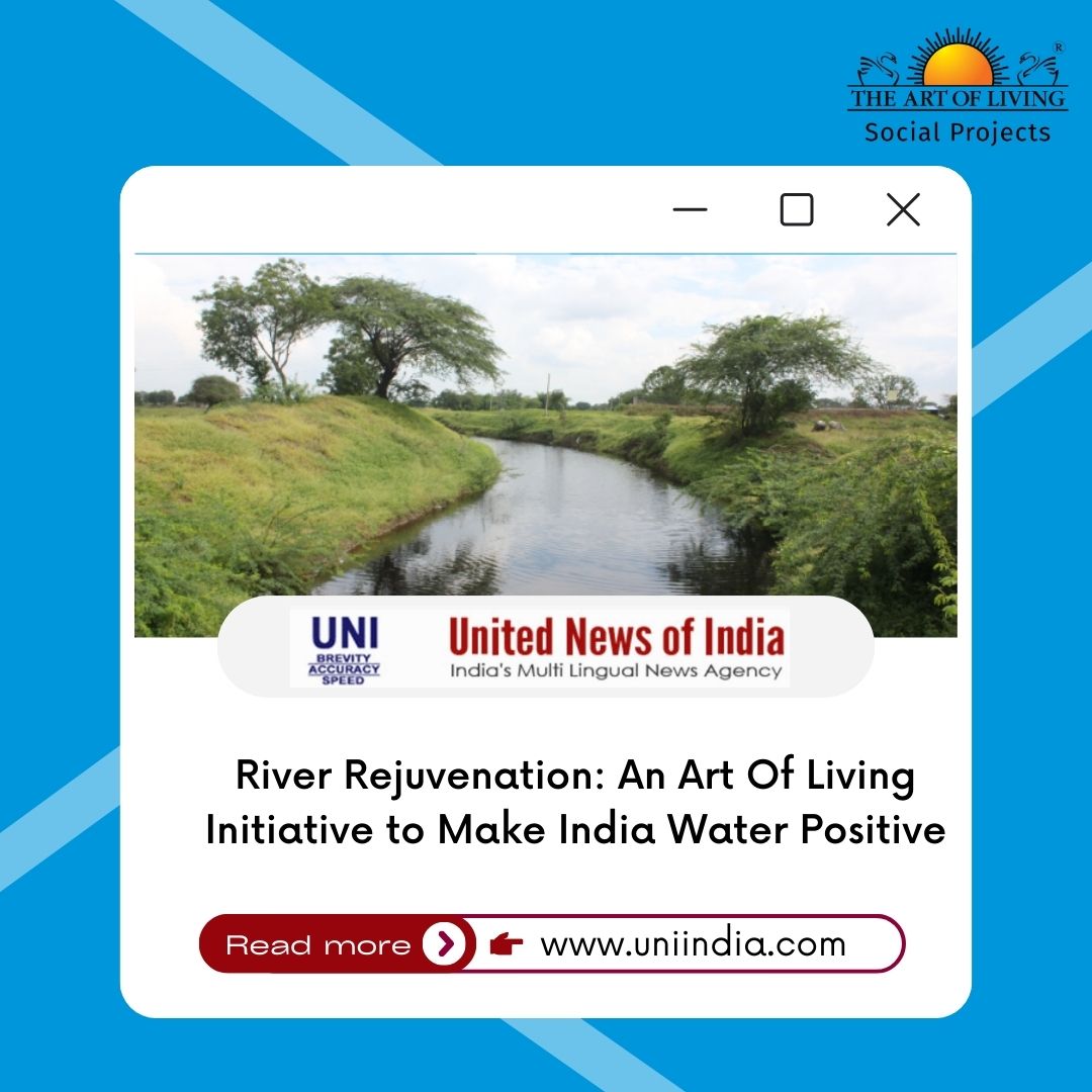 artofliving_sp's tweet photo. An exclusive feature in United News of India
River Rejuvenation: An Art Of Living Initiative to Make India Water Positive
Read the full article here:
https://t.co/jkgYZpWIee
#artofliving #artoflivingsocialprojects #JalTara #sriravishankar #UNIindia #prfeature https://t.co/XIRKfJnprM