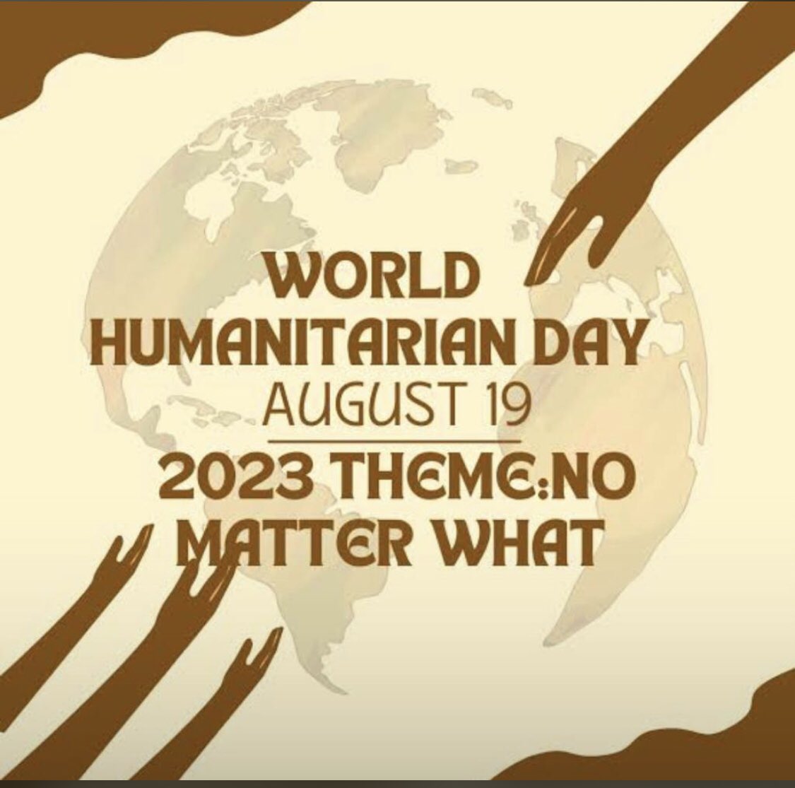 No matter what, let us stand together and extend a helping hand. Our shared compassion has the power to heal the world's wounds and light up the darkest corners." Happy humanitarian day!

#humanity #humanitarian #humanitarianaid #humanitarianday
#August19