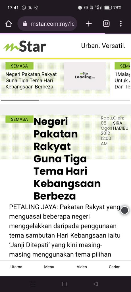 tamarjaya0's tweet photo. Tema Malaysia Madani pun dipenuhi unsur politik.

Btw Pakatan Rakyat dulu buat boleh? Selangor ada tema negeri sendiri tahun lepas halal pula?

Tak memecahbelahkan ke masa tu?

Kenapa negeri PH boleh bawa tema sendiri tahun lepas? Negeri PN tak boleh? https://t.co/LdMFJEKdbO