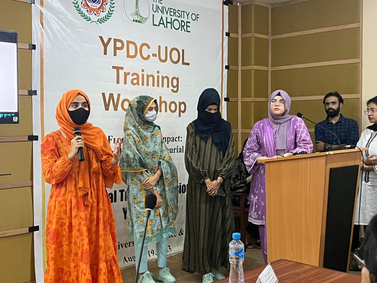 uolypdc's tweet photo. Students at AUST advocate for the establishment of stronger and more effective institutions to reduce hurdles to healthcare faced by women.

@AustYpdc

#FromIdeaToImpact
#UOLxAUST
#YPDCWorkshop
#Ulahore https://t.co/2iIfkkBTKP