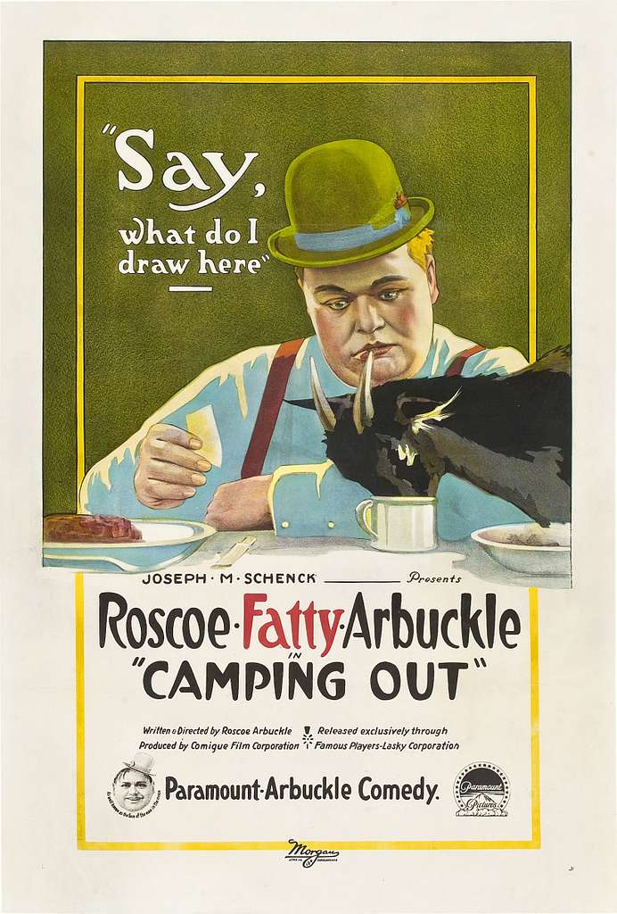 Poster for #RoscoeArbuckle’s Camping Out (1919)

Most of the film has been reconstructed from reels found in the #NederlandsFilmmuseum and #CinetecaNazionale storage vaults in Rome in 2002!

#Damfino #comedy #Hollywood  #movies #films #Advertising #FilmPosters #posters #art