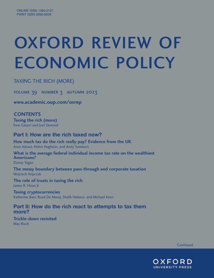 The new OxRep, ‘Taxing the Rich (more)’ has just been launched!