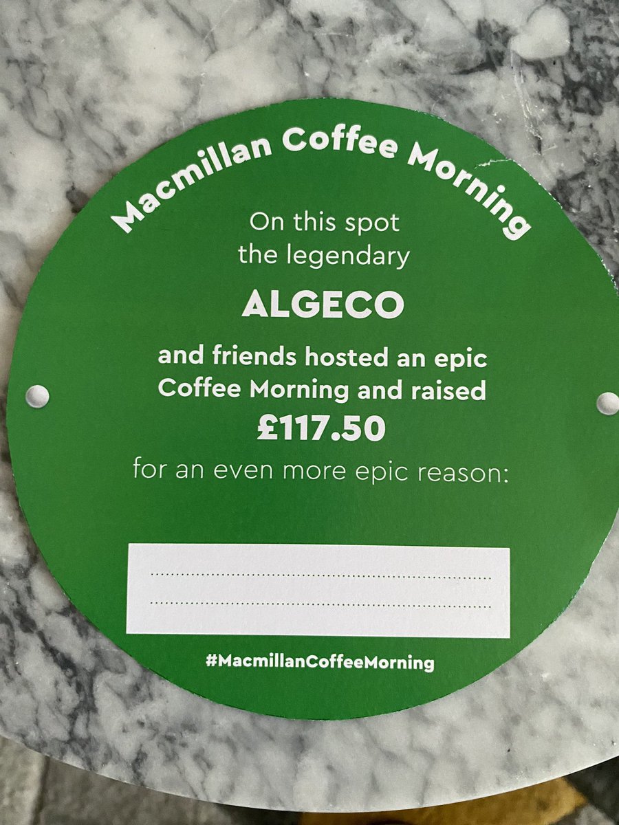 kayjmurphy's tweet photo. @macmillancancer @Algeco_UK @wakefield #cakeday https://t.co/TSkNv1qnfF