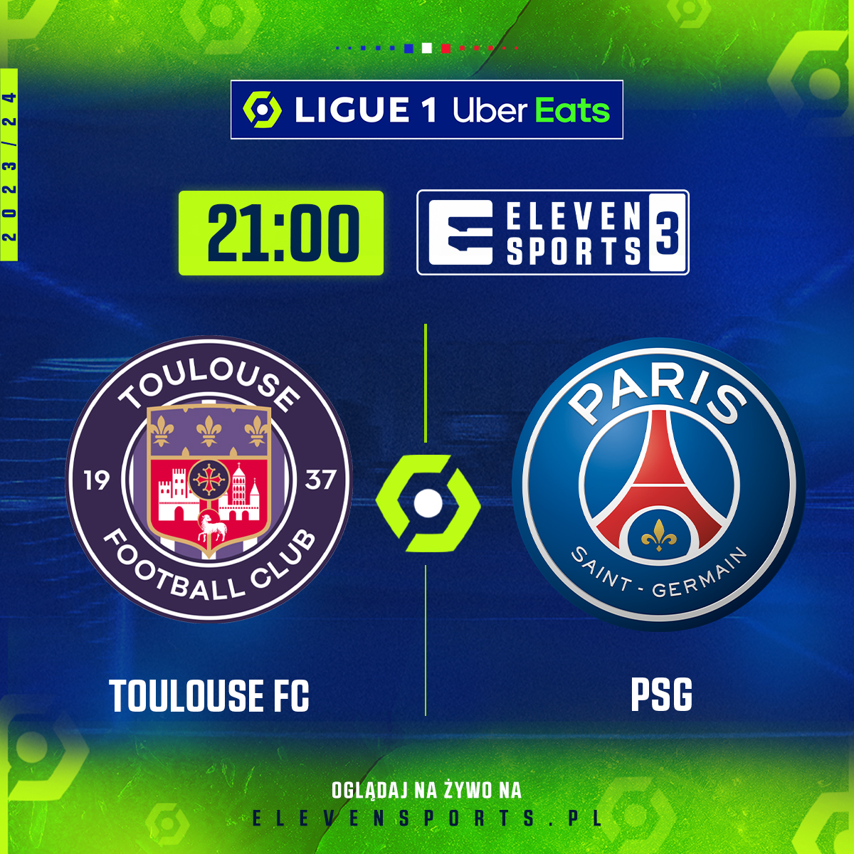 ELEVEN SPORTS PL (@elevensportspl) on Twitter photo W poprzedniej kolejce PSG niespodziewanie bezbramkowo zremisowało. Czy dziś paryżanie zgarną pierwszy komplet punktów w tym sezonie?
⚽ Toulouse FC - Paris Saint-Germain
🏆 Ligue 1 Uber Eats
⌚ 21:00
📺 Eleven Sports 3
🎙 <a href="/GrzywkaWHUFC/">Marcin Grzywacz</a>, <a href="/gatarek_adrian/">Adrian Gątarek</a>
🇫🇷#modanafrancję W poprzedniej kolejce PSG niespodziewanie bezbramkowo zremisowało. Czy dziś paryżanie zgarną pierwszy komplet punktów w tym sezonie?
⚽ Toulouse FC - Paris Saint-Germain
🏆 Ligue 1 Uber Eats
⌚ 21:00
📺 Eleven Sports 3
🎙 <a href="/GrzywkaWHUFC/">Marcin Grzywacz</a>, <a href="/gatarek_adrian/">Adrian Gątarek</a>
🇫🇷#modanafrancję