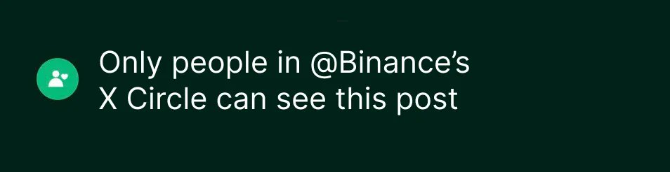 Binance tweet media
