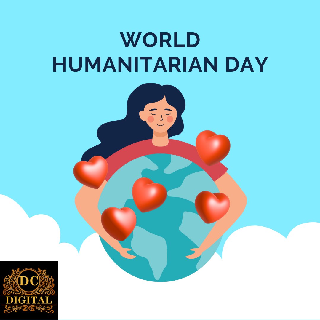 World Humanitarian Day is an international day dedicated to recognize humanitarian personnel and those who have lost their lives working for humanitarian causes.

#humanitarianday #august #worldhumanitarianday #heros #humanitarian #socialmediaagency #dcdigital