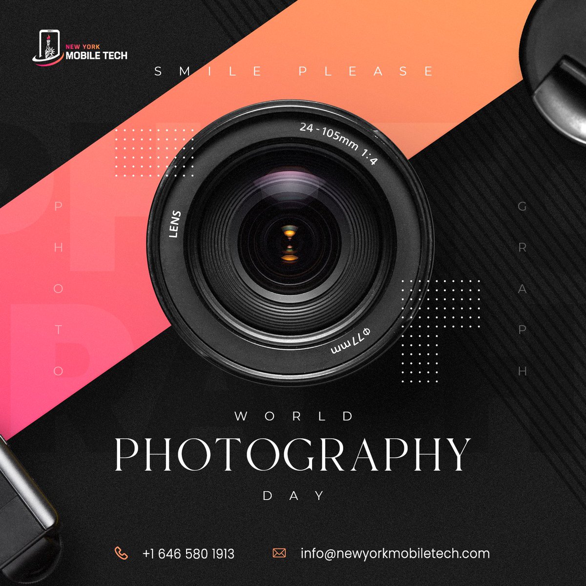 nymobiletech's tweet photo. Life is like a camera. Focus on what’s important, capture the good times, develop from the negatives, and if things don’t work out, take another shot. Happy world photography day! 📷

#worldphotographyday #photographyday #nationalphotographyday #quotesaboutphotography https://t.co/rarMFzRdp7