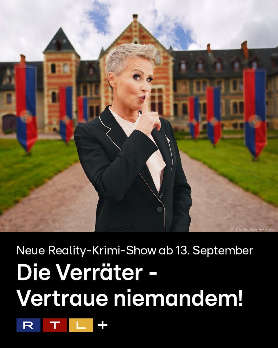 Das falsche Spiel mit echten Promis kann beginnen. Aber wer sind hier #DieVerräter? 🤫 Findet’s heraus und streamt Folge 1 + 2 (danach immer wöchentlich eine Folge) von „Die Verräter – Vertraue Niemandem!“ moderiert von #SonjaZietlow ab dem 13. September auf #RTLPlus 🤐