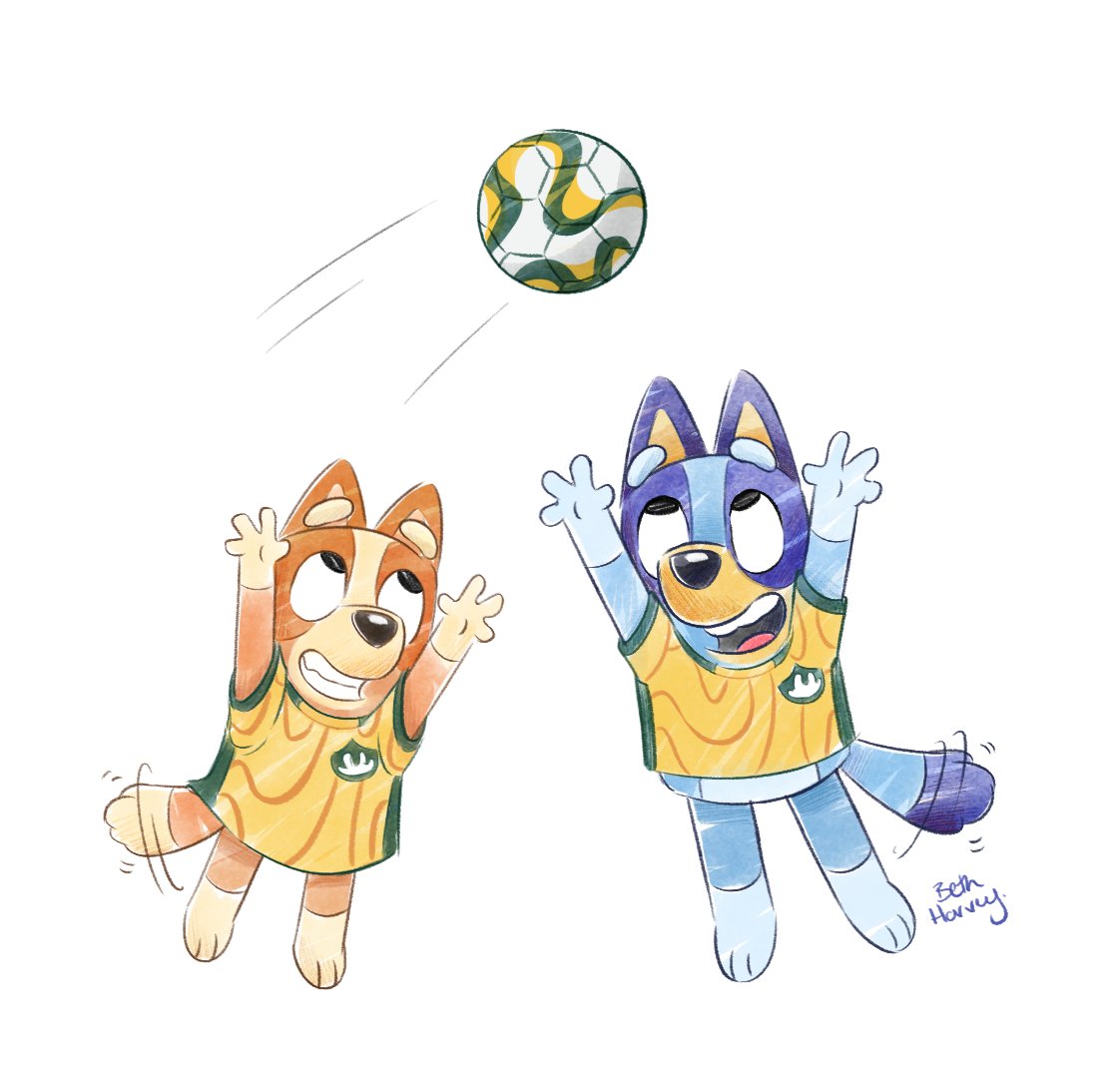 Proud of our girls! 💙 ⚽ 🧡 

Drawn by Beth Harvey (<a href="/valiantartist/">Beth Harvey</a>)