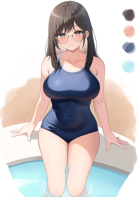 スク水地味子 