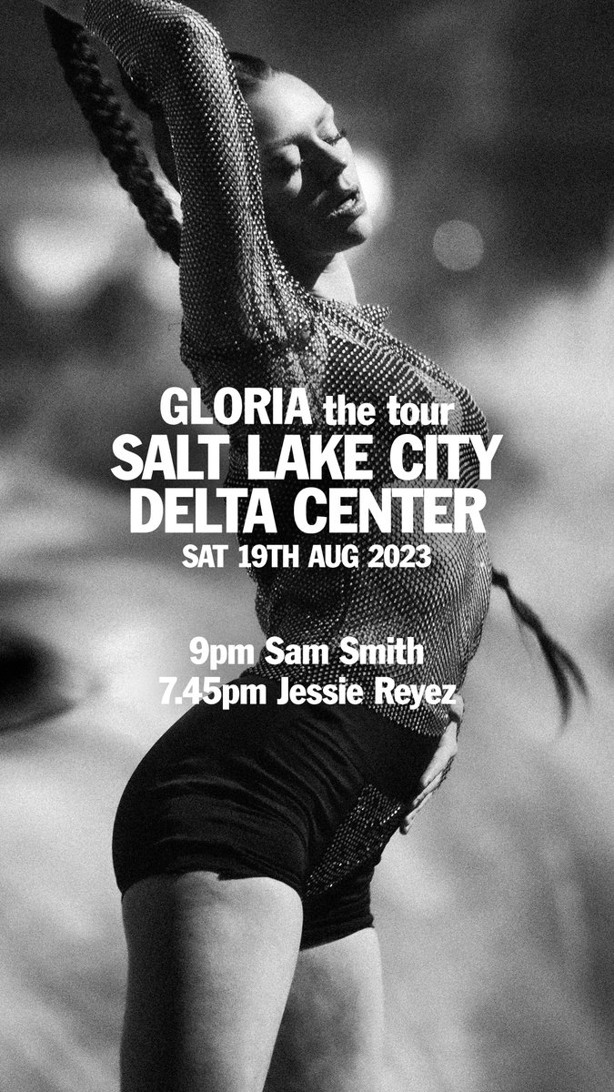 samsmith's tweet photo. SALT LAKE CITY 🤍
https://t.co/zX3El23DHi 
#GLORIATHETOUR https://t.co/KiTAnU9FEQ