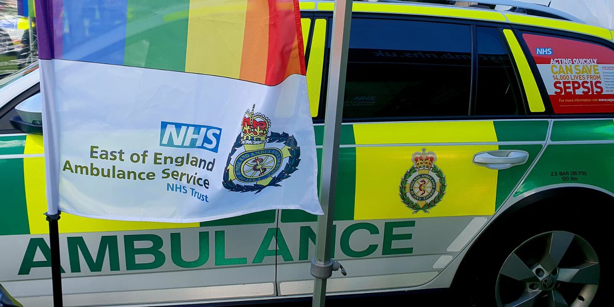 We’re at <a href="/HertsPRIDE/">Herts Pride</a> today with colleagues from across <a href="/EastEnglandAmb/">EEAST Ambulance Service</a>. If you’re in the area come and join us