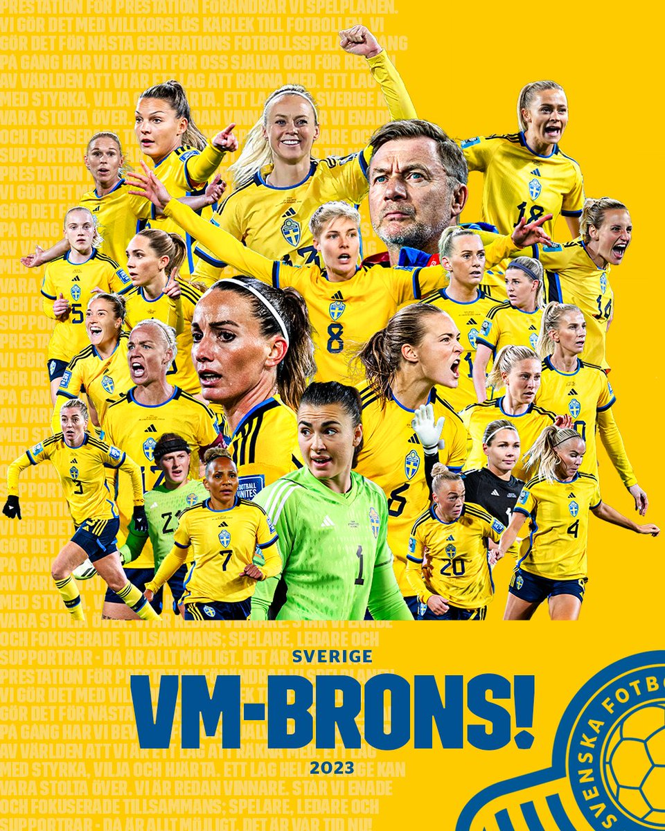 💙💛 Vi gjorde det tillsammans - TACK SVERIGE!  🥉🇸🇪