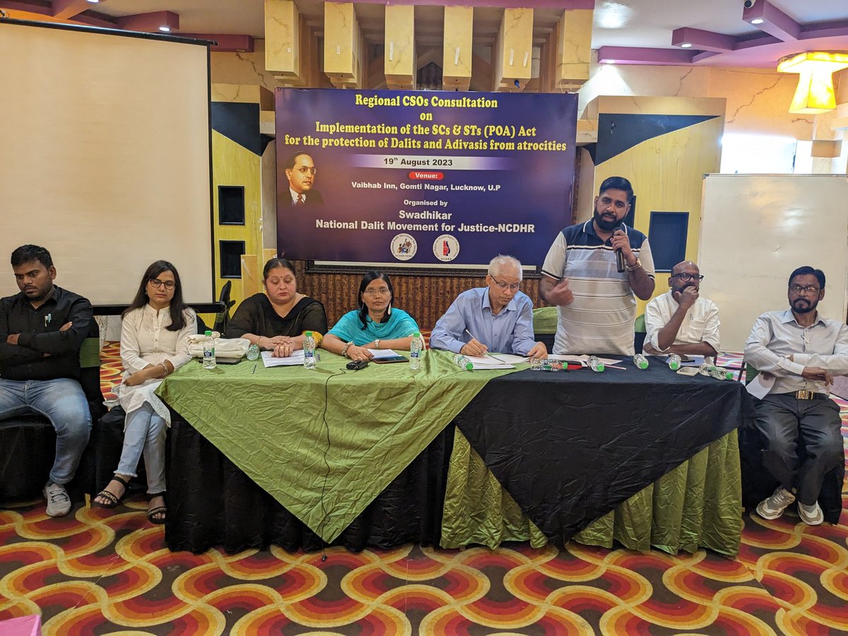 NDMJ_NCDHR's tweet photo. Mr. Raj discusses the deteriorating status of Dalits in Himachal Pradesh. A stark reminder that progress is essential, and immediate steps must be taken to reverse the trend and ensure a better future for all. #DalitRights #HimachalPradesh #InclusiveProgress https://t.co/82MmlH8Ekg