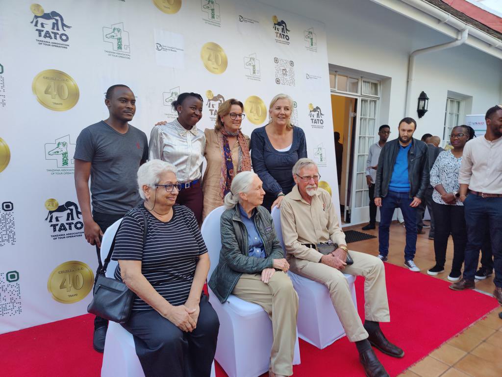tatooffice's tweet photo. The World-renowned ethologist and conservationist Dr. Jane Goodall, has flag off a maiden among the coming  40 events planned as part of the TATO’s 40 years anniversary to celebrate the incredible journey that seen tourism grow from scratch to $2.6 bn and counting at the moment https://t.co/y8BhayIomy