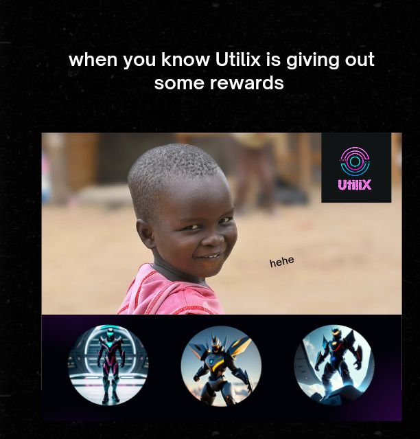 Cmayor20's tweet photo. UTILI-X is an innovative project that seamlessly integrates staking ,NFT staking , APR staking boosters, and others, providing lots of Utility and a unique and rewarding experience for cryptocurrency enthusiasts
@UtiliXOfficial #Utilix #BNB #NFTS. https://t.co/9bC2zDy6qq