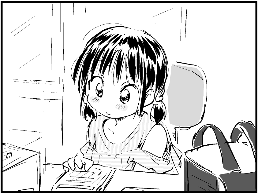ちんまりな子がよりちんまりしていた頃。
(このコマは使うかもしれません) 