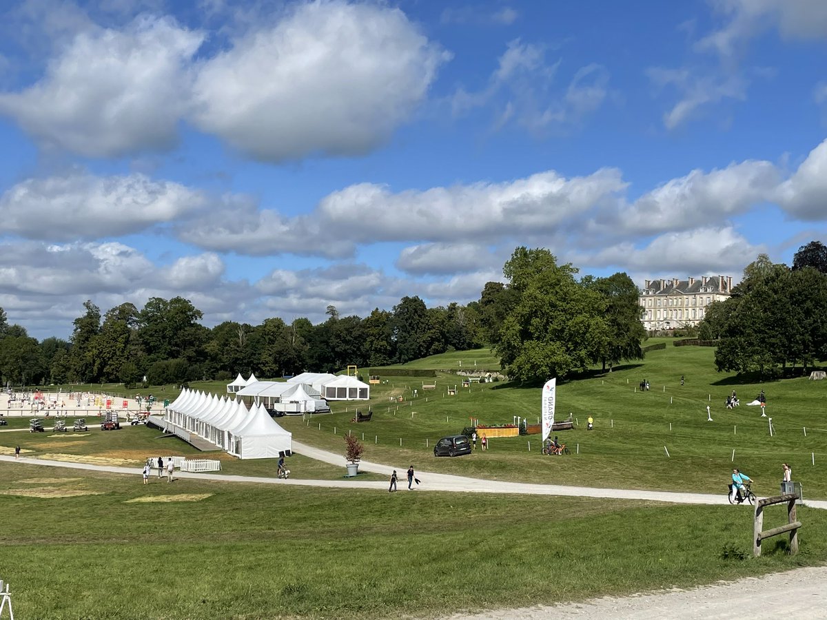 You’ve heard of the <a href="/FEI_Global/">The FEI</a> European Championships at Haras du Pin - and maybe you joined our trip this year - but what about #LeGrandNational, held in the same place a week later? 

It’s a lovely day in Normandy, with a bit of all three disciplines on offer today. 🇫🇷