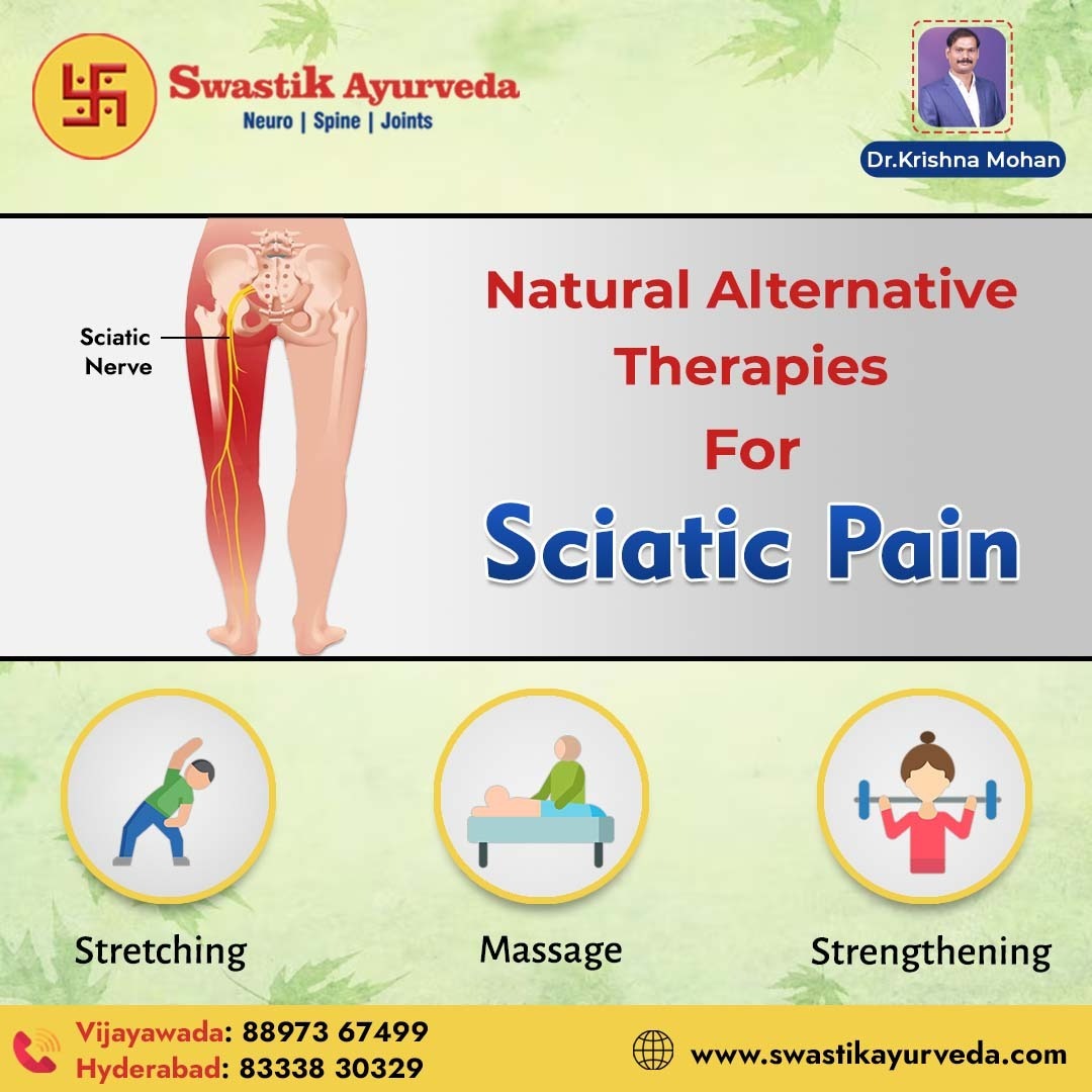 Explore natural alternative therapies for Sciatic Pain: Strengthening exercises, massage, and stretching techniques can provide effective relief and improve mobility

Visit us: swastikayurveda.com

#Swastikayurveda #SciaticPain #NaturalTherapies #AlternativeTherapies