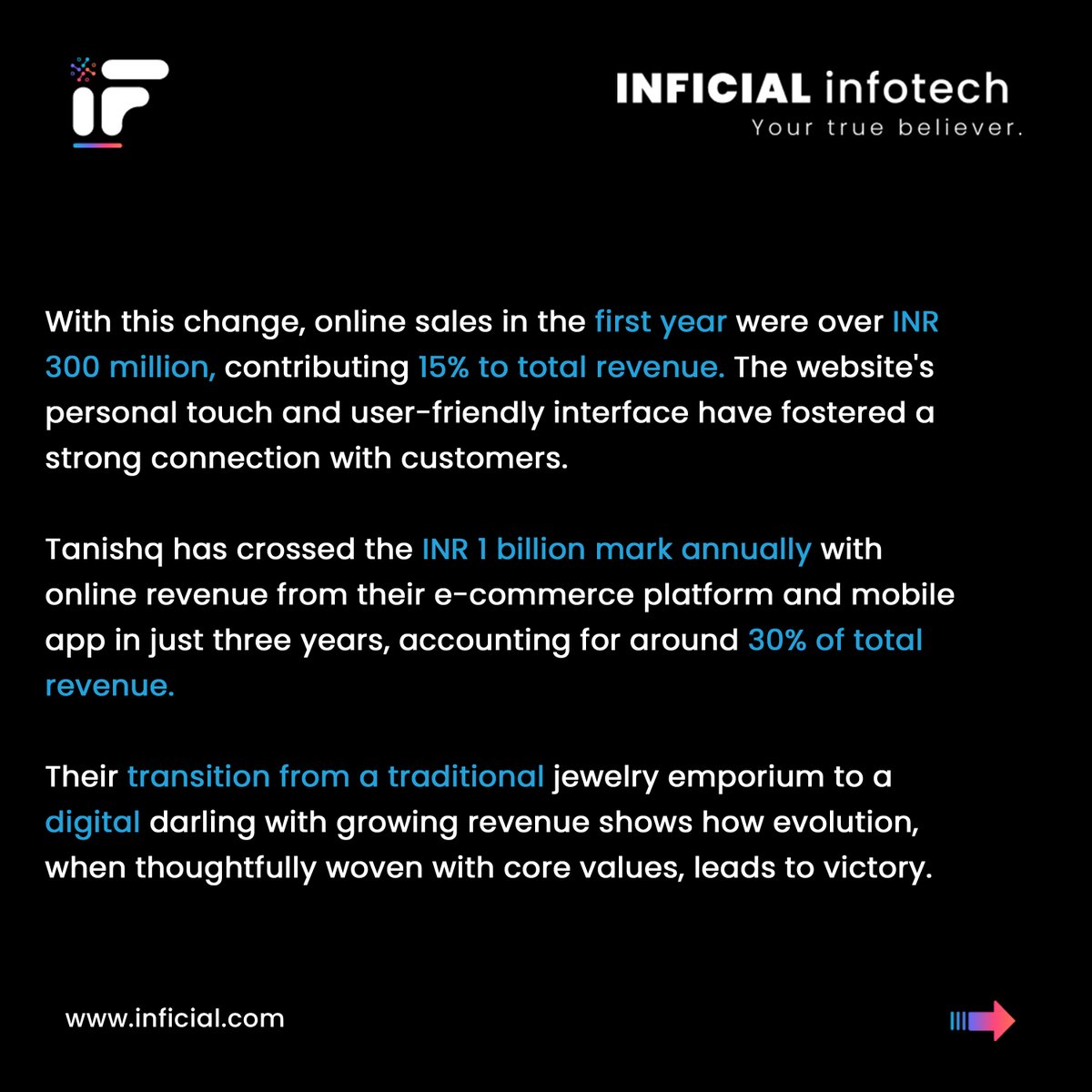 inficial's tweet photo. Tanishq Digital Journey: Learn how Tanishq earn billions with the power of e-commerce websites and application.
.
.
.
.
.
.
.
.
#ECommerceBoost #OnlineSuccess #shopify #shopifystore #ecommerce #shoppingonline #tata #tanishq #webdevelopment #digitalmarketing #technology #software https://t.co/F9q0ss6LjE