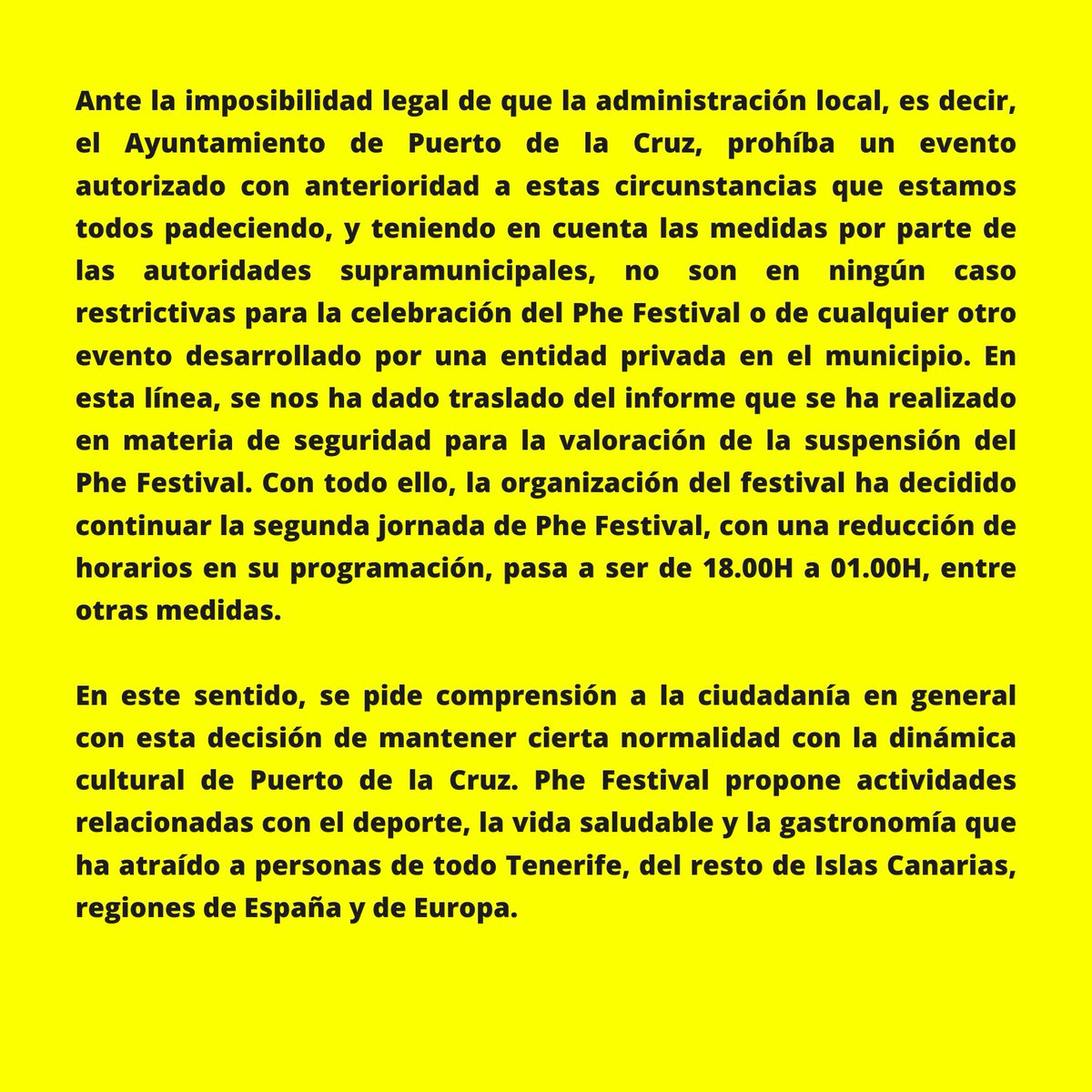 PHE FESTIVAL tweet media