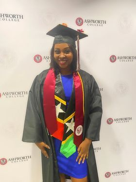 AshworthCollege's tweet photo. Join us in congratulating 2023 graduate Shakina Caines Hanley by dropping a 🎓 in the comments! Way to go, Shakina! #AWAchieve #AWgrad2023 https://t.co/lGE5e8Qwku
