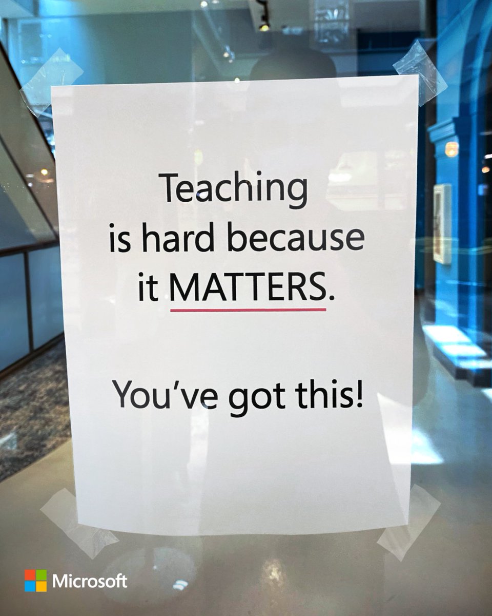 Enough said. 🙌 #MicrosoftEDU