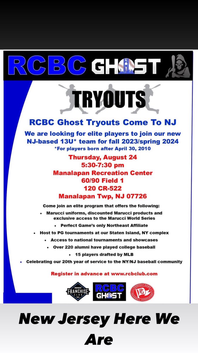 Richmond County Baseball Club (@nickdefendis) on Twitter photo NJ HERE WE ARE NJ HERE WE ARE