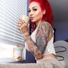 Having coffee