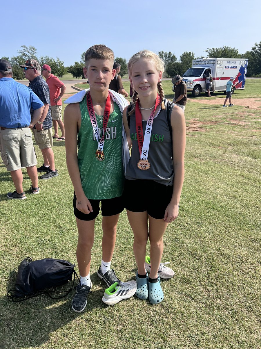 5th and 6th place finishers in Weatherford this morning!!!